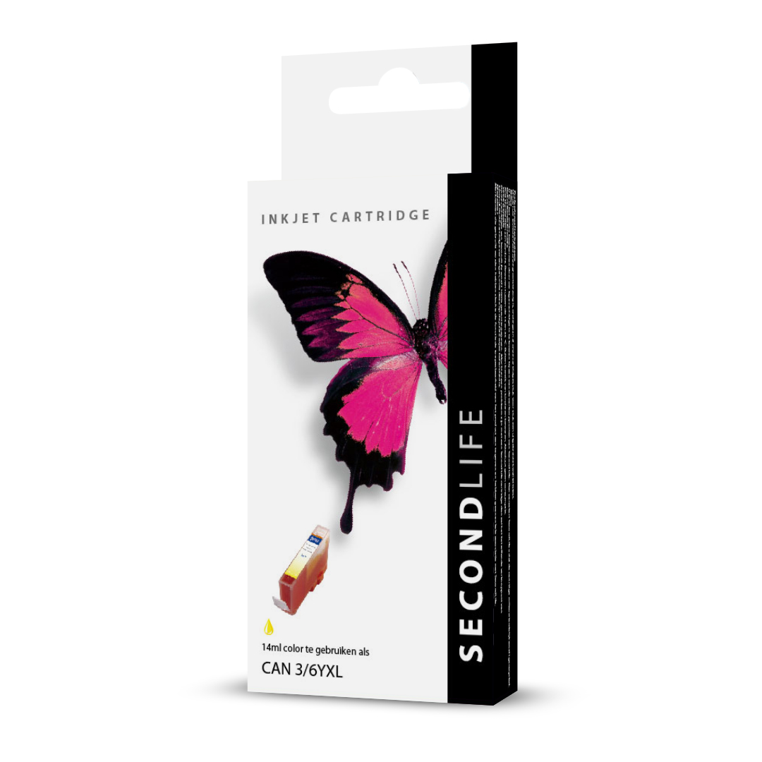 SecondLife - Canon BCI 3/6 Yellow XL