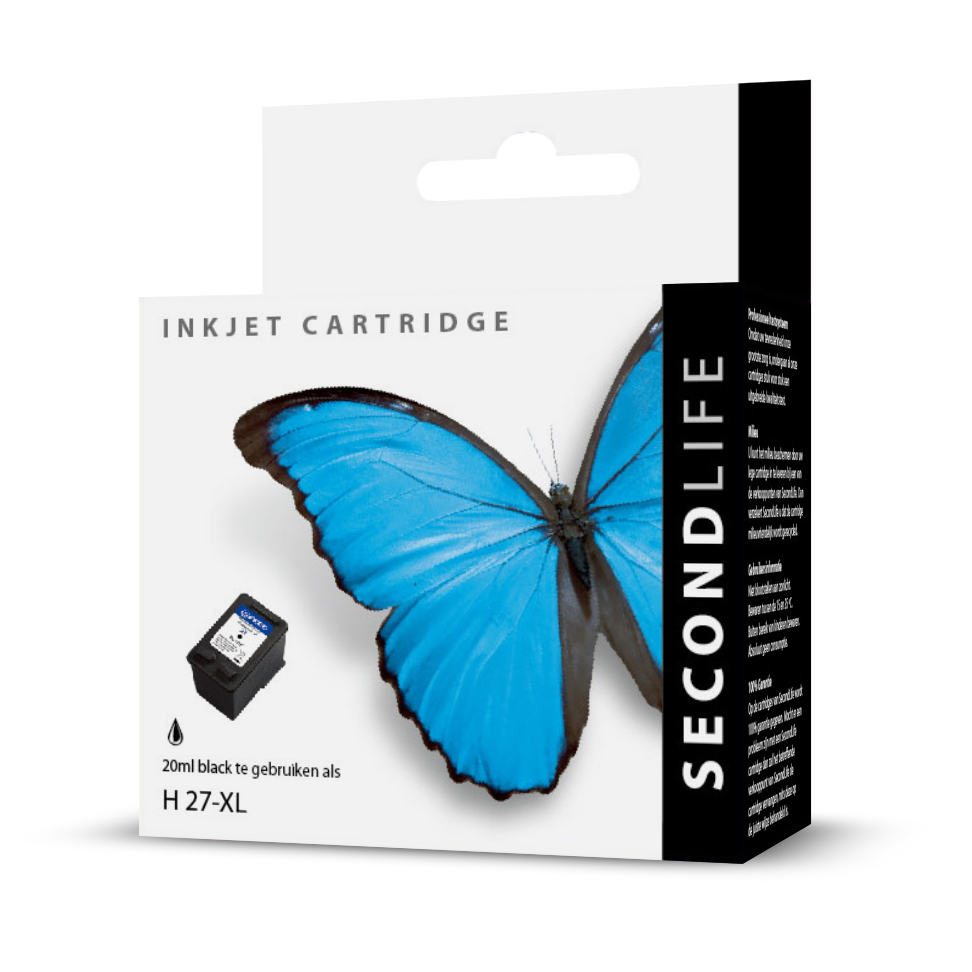 SecondLife - HP 27 XL Black