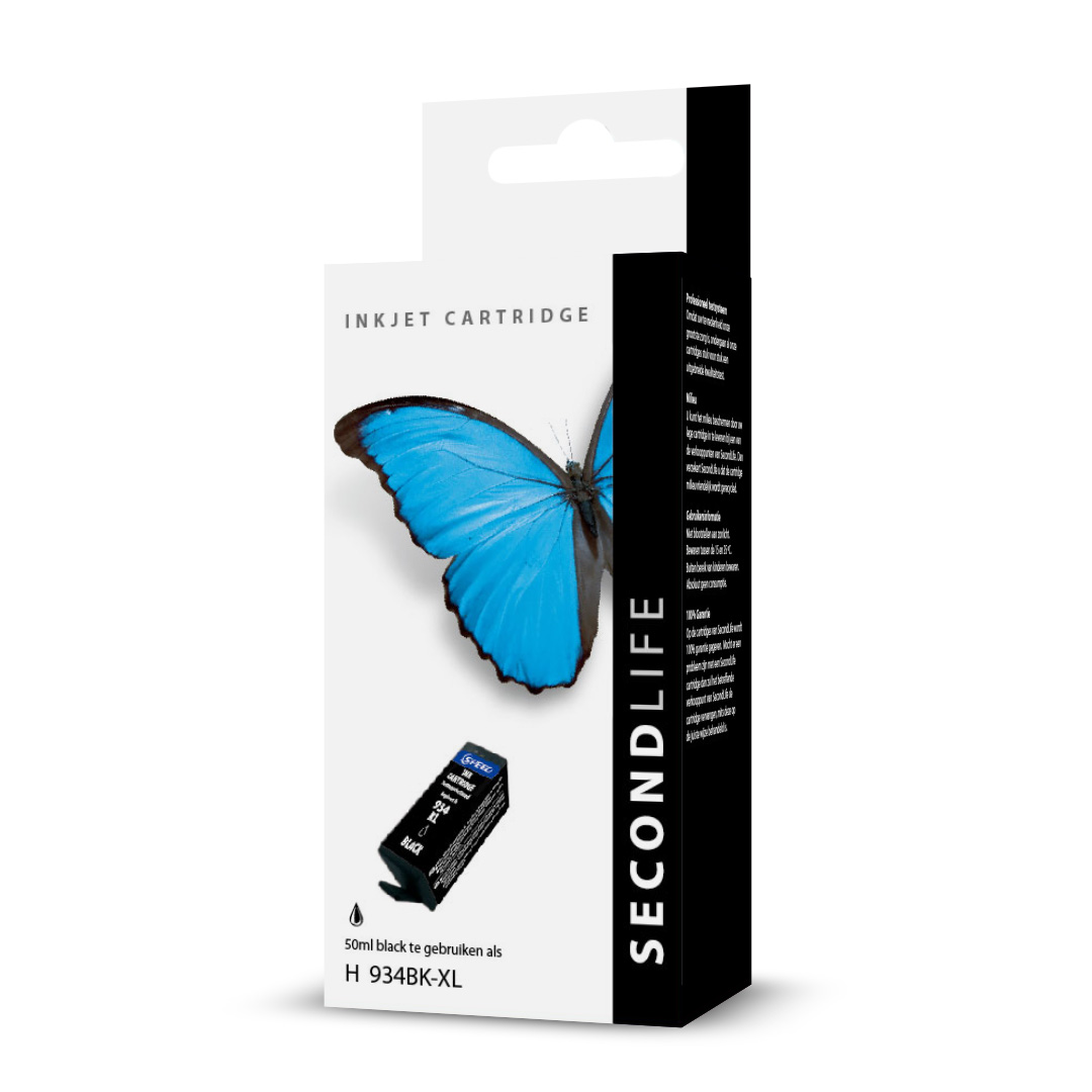 SecondLife - HP 934 XL Black