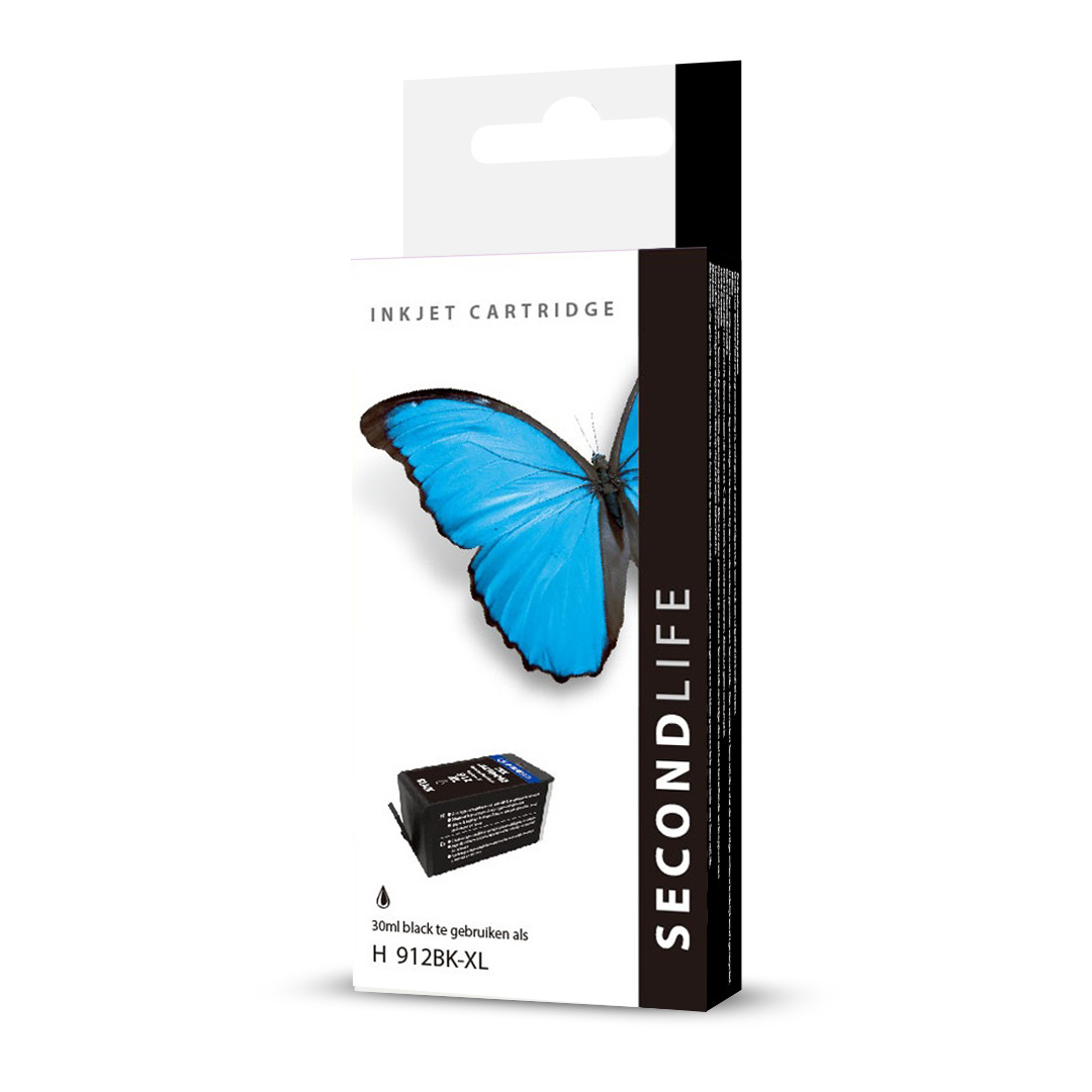 SecondLife - HP 912 XL Black