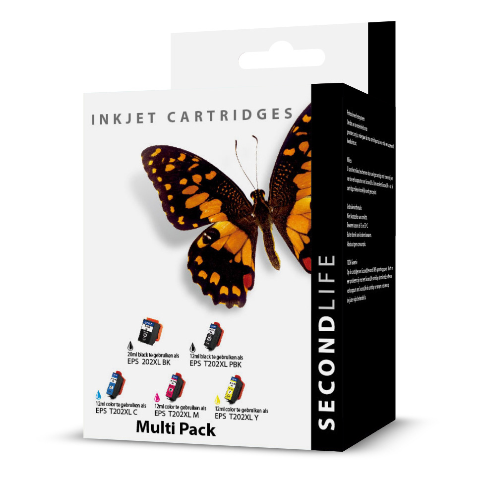 SecondLife - Multipack Epson 202 XL BK PBK C M & Y