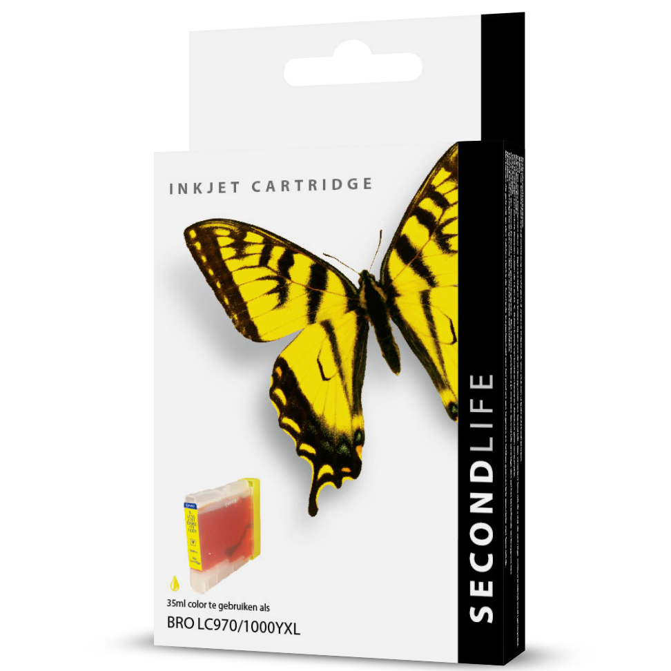 SecondLife - Brother LC 970/1000 Yellow