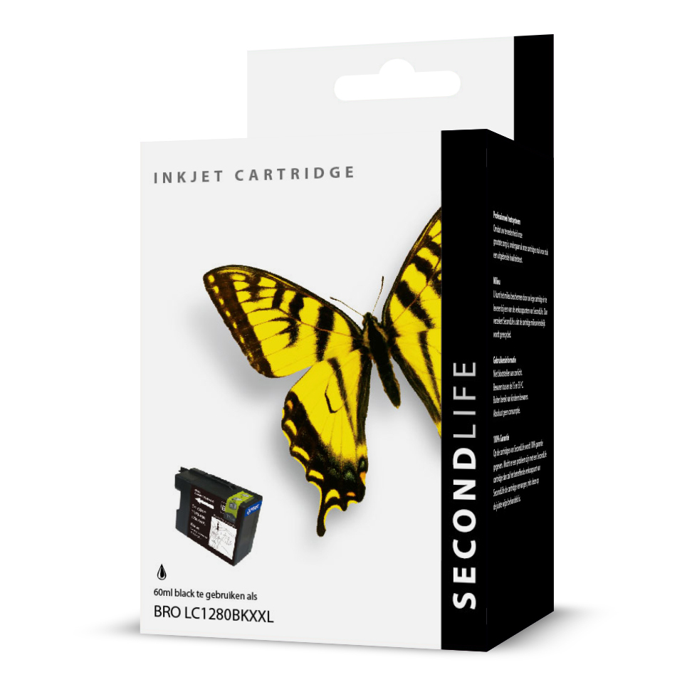 SecondLife - Brother LC 1280 Black XXL