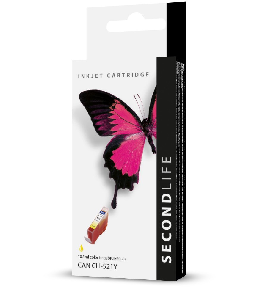 SecondLife - Canon CLI 521 Yellow
