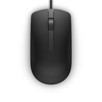 Dell MS116 | Bekabelde Muis | Links- en Rechtshandig | USB-A | 1000 DPI | Zwart