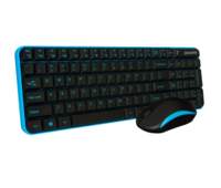 QWARE Wireless Waterford Toetsenbord + Muis Blauw
