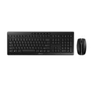 CHERRY Stream Desktop Recharge | Draadloos Toetsenbord en Muis (RF) | QWERTY (US-Engels) | Zwart